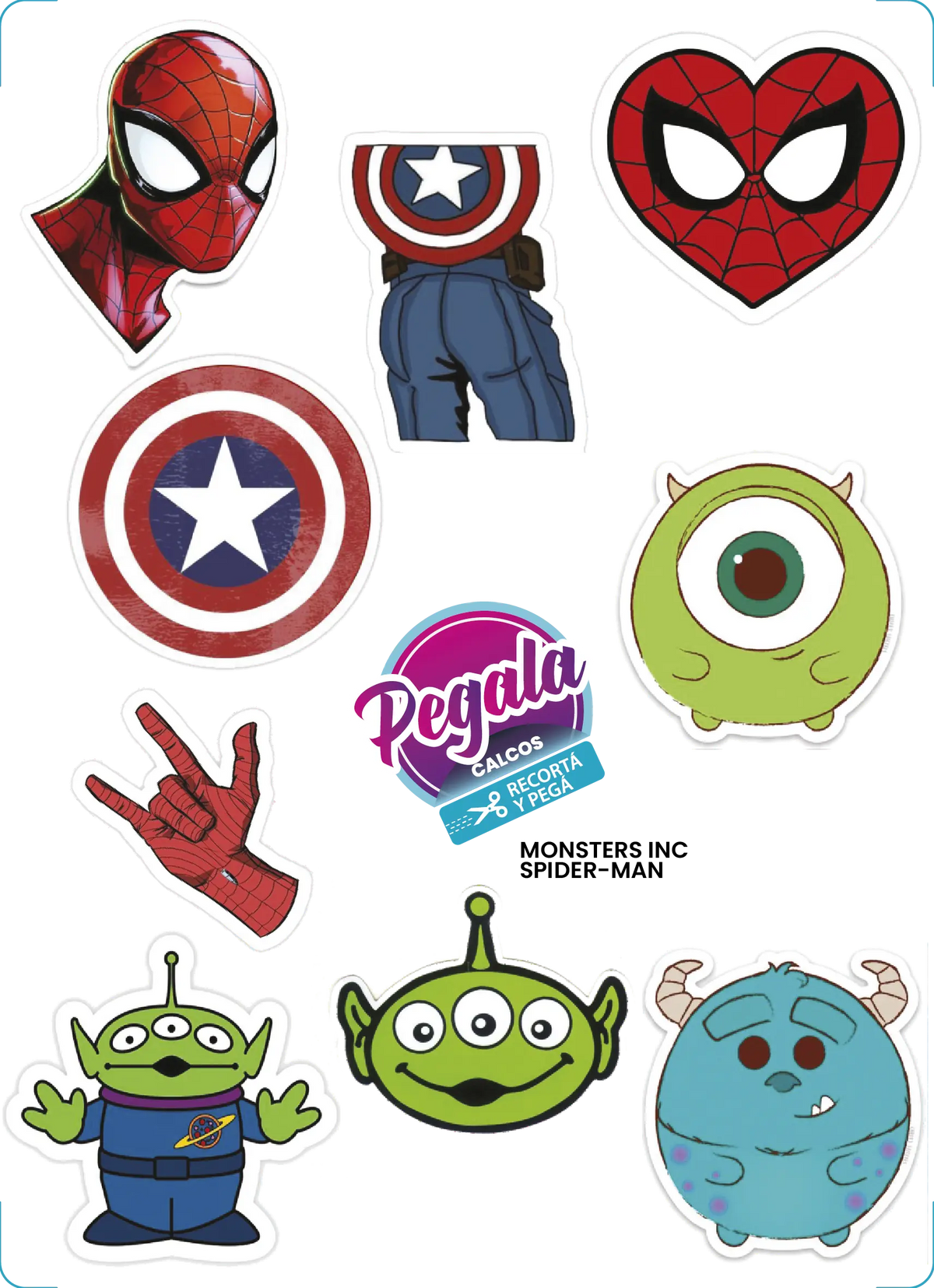 Monsters Inc & Spiderman
